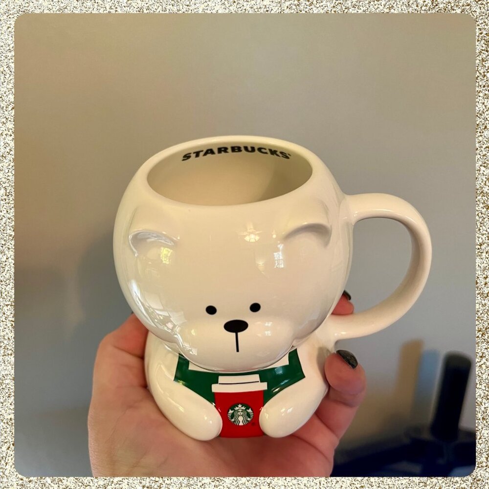 🎄🌟 NWT 2025 Starbucks Bearista 12oz Ceramic Mug - Picture 2 of 3